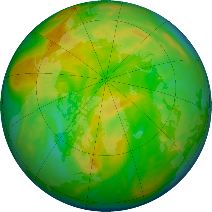 Arctic ozone map for 08 May 1993